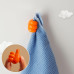 Orange Multifunctional Hand Shape Wall Clip Hanger Keys Cable Holder 1pc