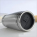 Stainless Steel Vacuum Glass Insulated Glass Coffee Cups (With Lid & Handle / 1 Pc)
