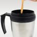 Stainless Steel Vacuum Glass Insulated Glass Coffee Cups (With Lid & Handle / 1 Pc)