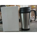 Stainless Steel Vacuum Glass Insulated Glass Coffee Cups (With Lid & Handle / 1 Pc)